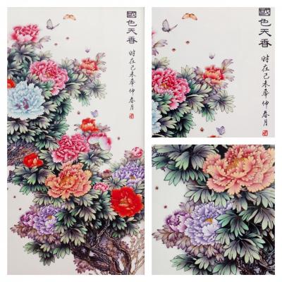 Tranh Hoa Khai Phú Quý